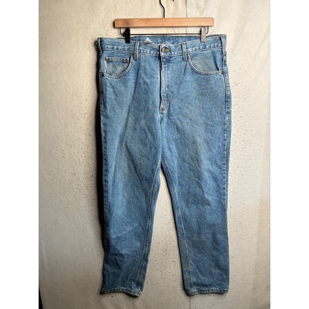 Carhartt B18 STW Traditional Fit Stonewash Blue Denim Jeans 36x32 Mens